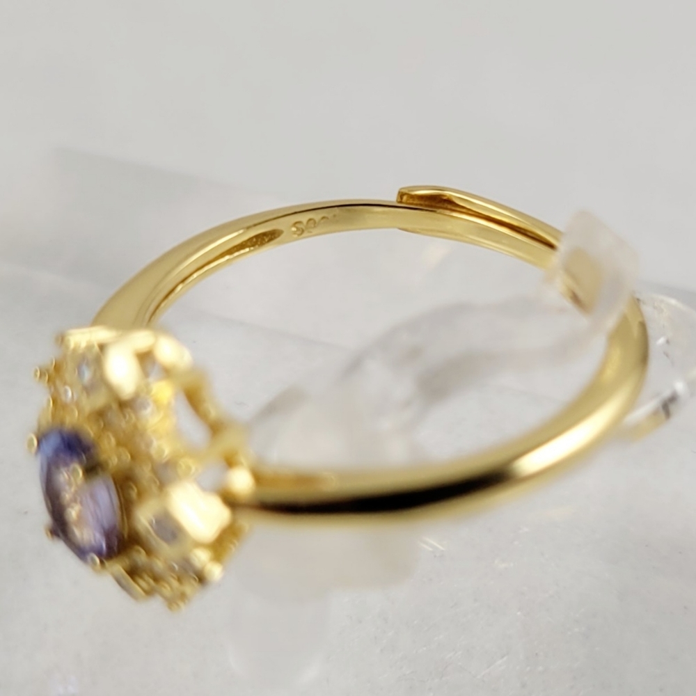 Antique Style 1/4ct Natural Tanzanite Ring - Picture 9 of 16